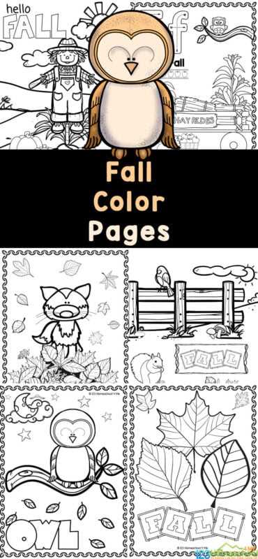 fall colors worksheet