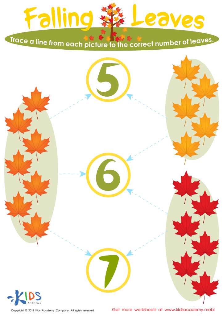 fall leaves worksheets