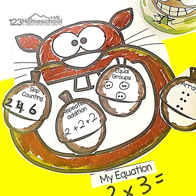 fall multiplication worksheet