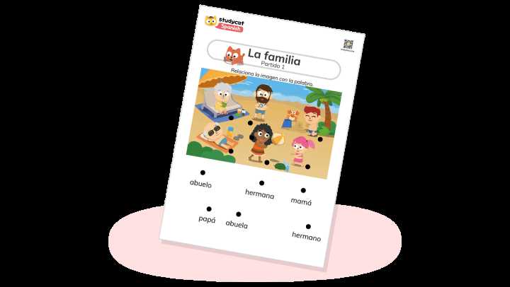 family in spanish worksheet