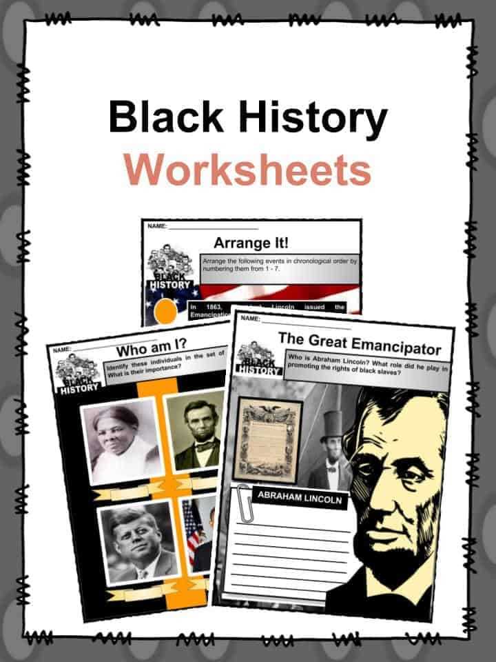 famous african american worksheets