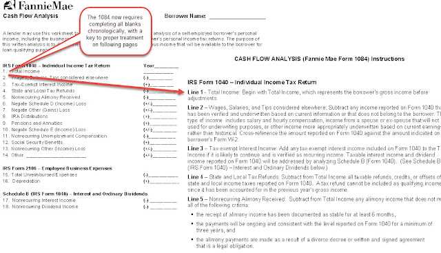 fannie mae income calculation worksheet excel