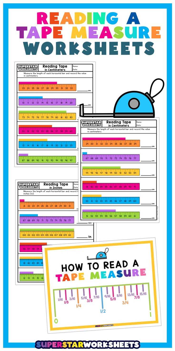 tape measure worksheet