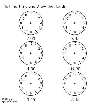 learning clock worksheets