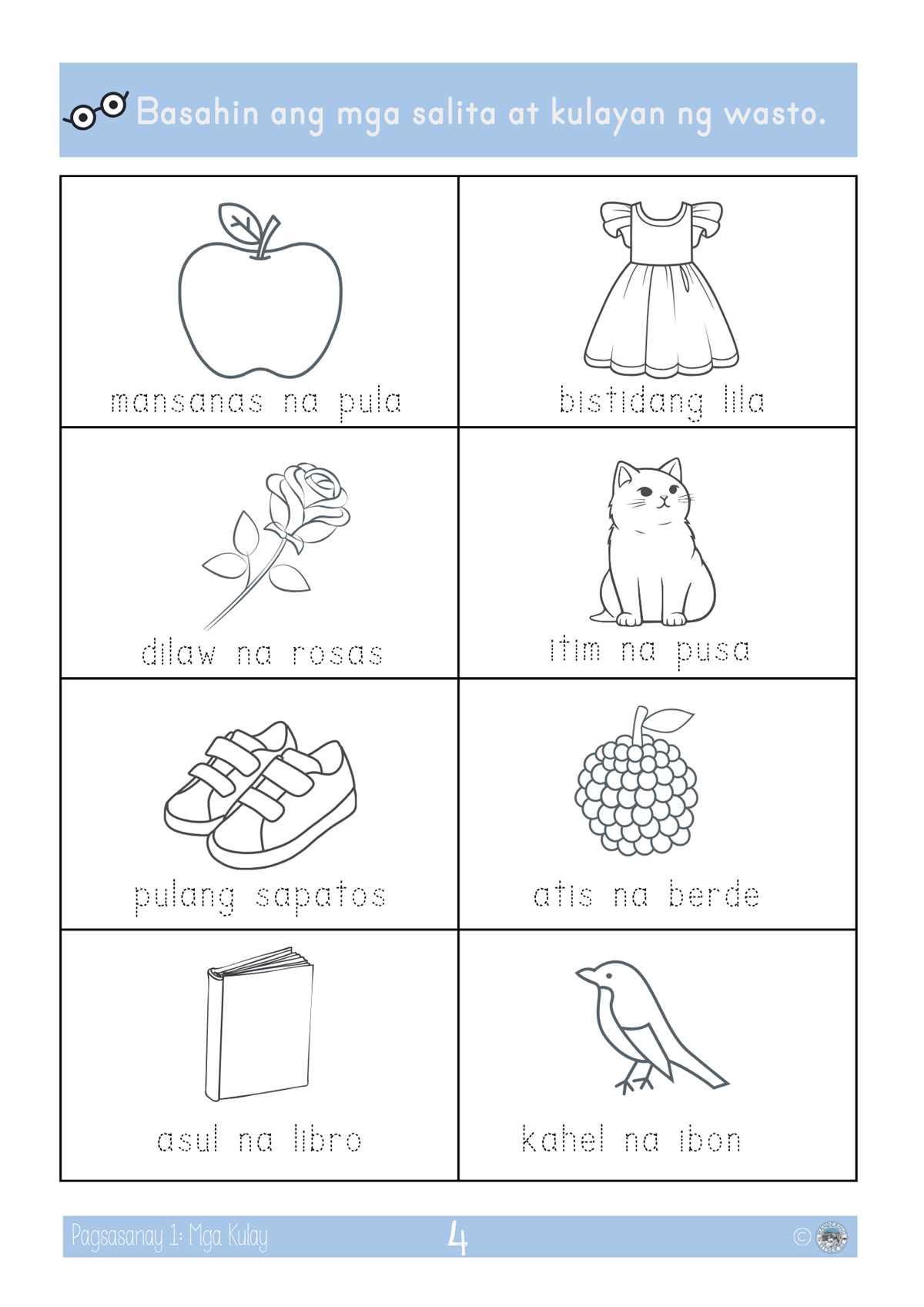 filipino vocabulary worksheets