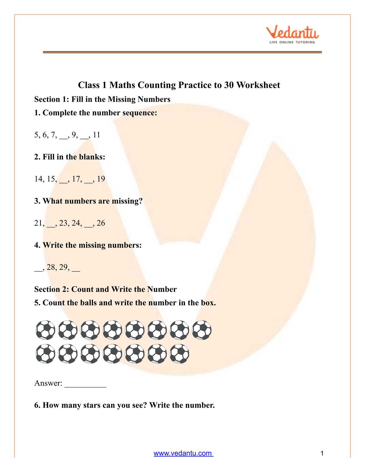 fill in the missing numbers 1 30 worksheets
