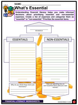 finance worksheets for high school students