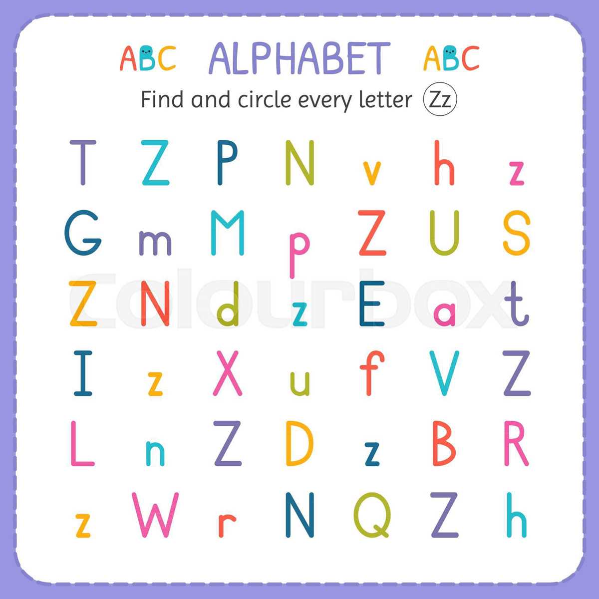 find and circle the letter b worksheets