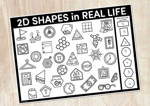 find shapes worksheet find shapes worksheet