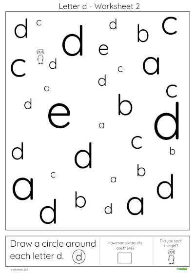 find the letters worksheet