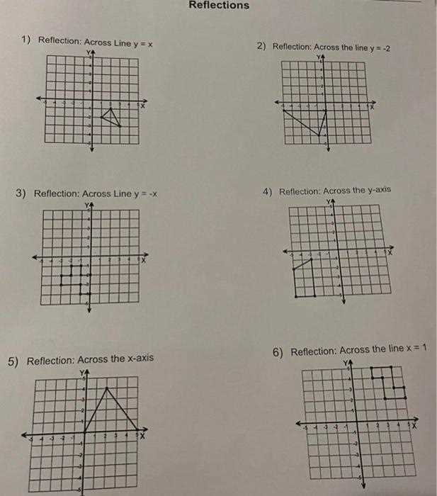 find the line of reflection worksheet
