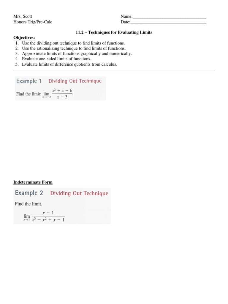 finding limits by rationalizing worksheet