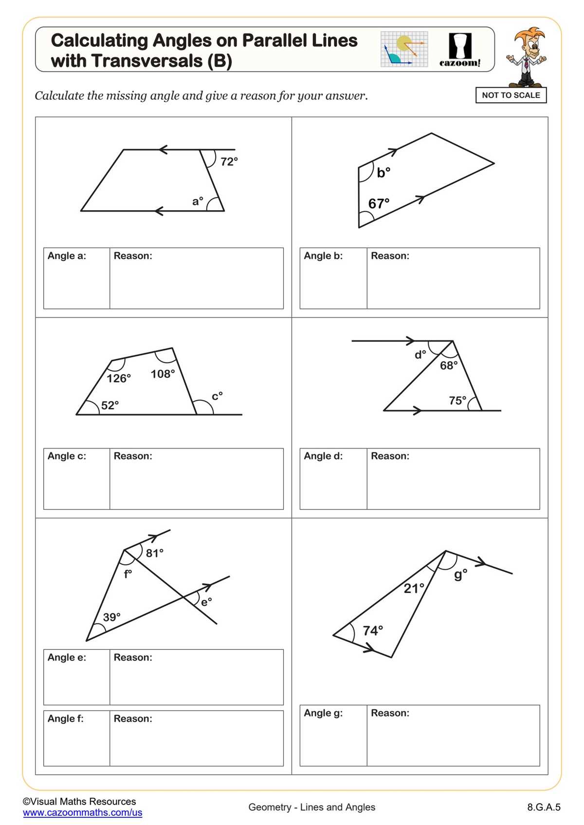 finding missing angles in a triangle worksheet