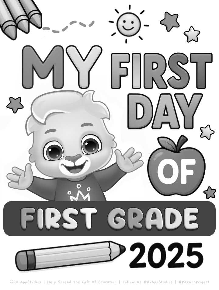 first grade first day of school worksheets