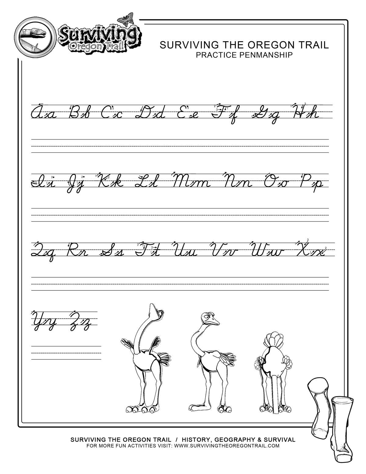 free cursive handwriting worksheets