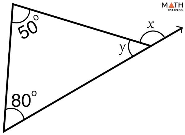 exterior angle triangle worksheet