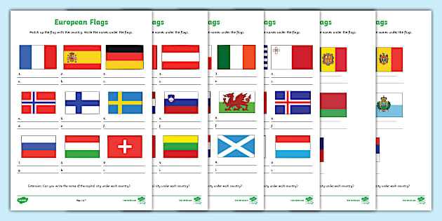 flags worksheet