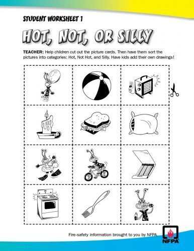 fire safety worksheets for kids