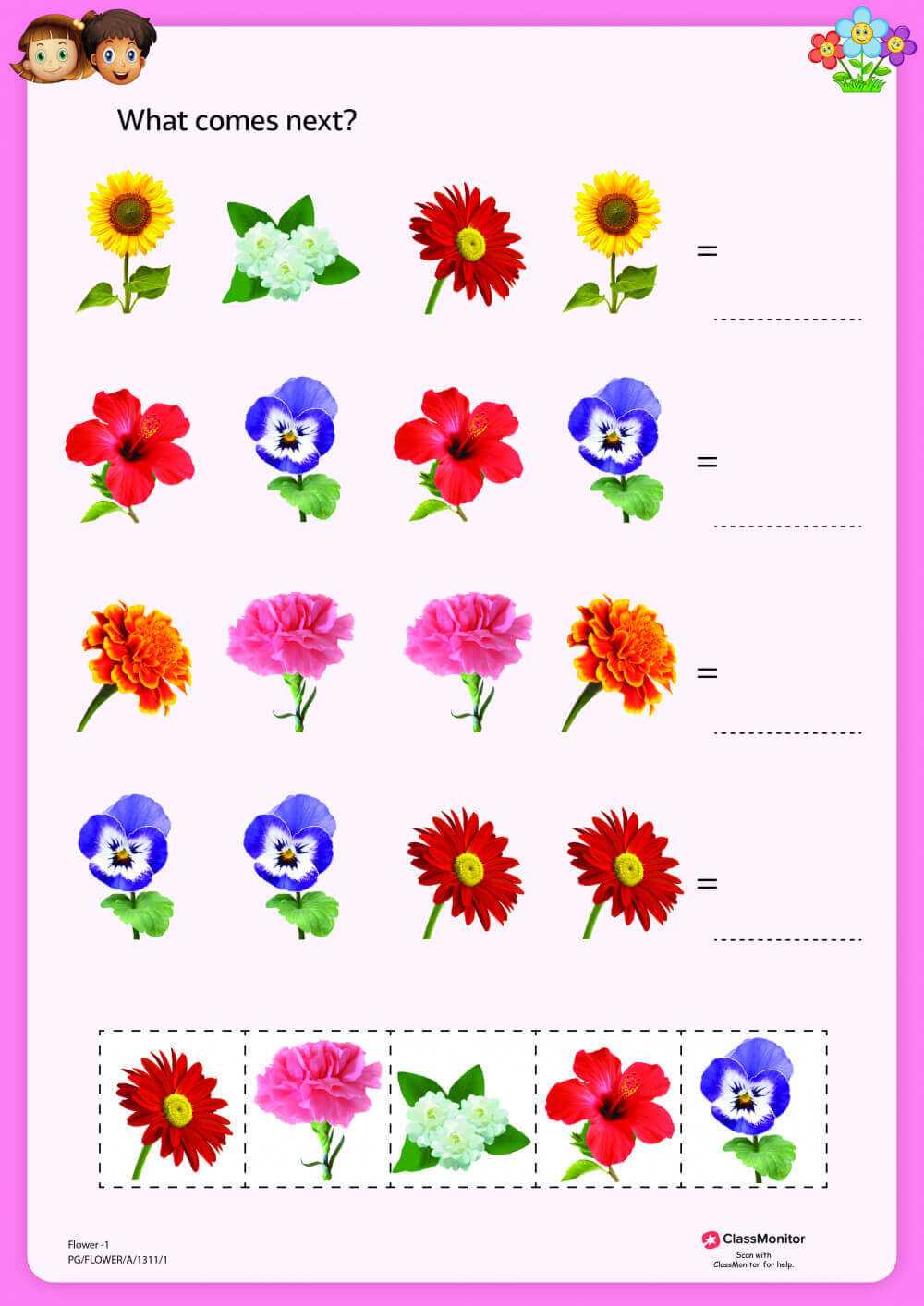flower worksheets