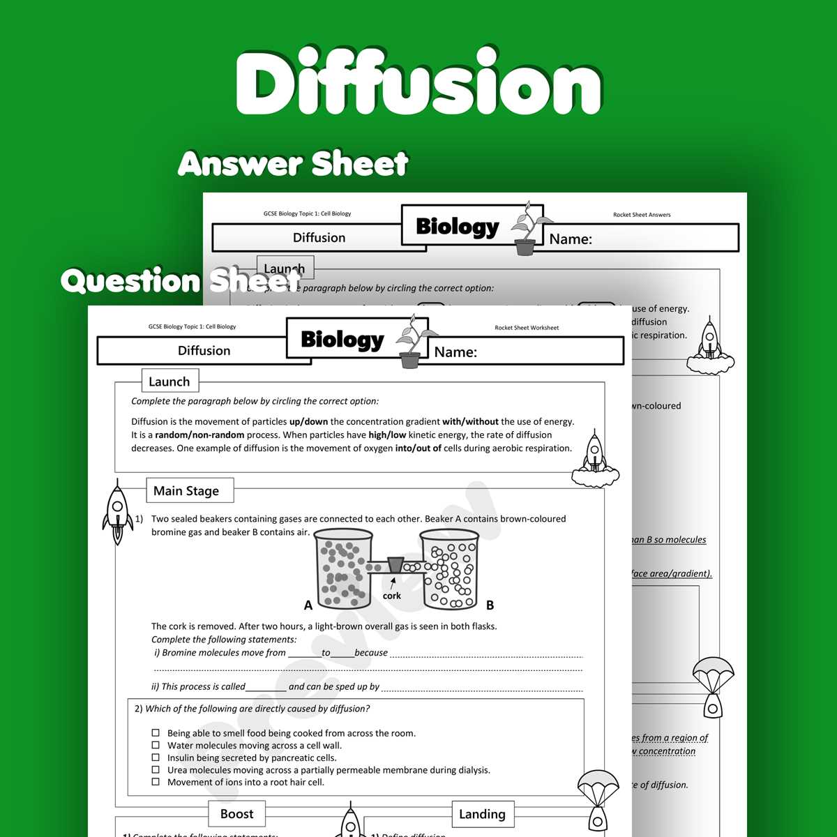 diffusion worksheet diffusion worksheet