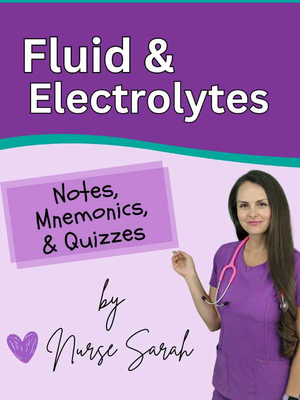 fluid and electrolyte worksheet