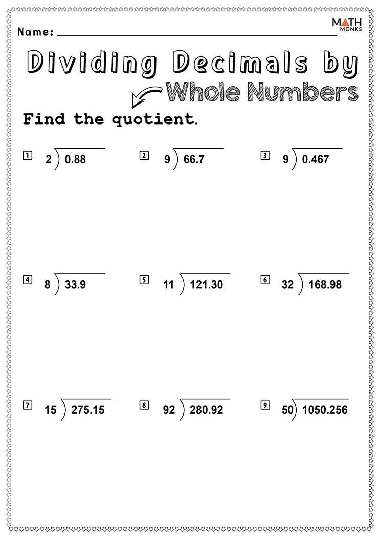 counting in decimals worksheet