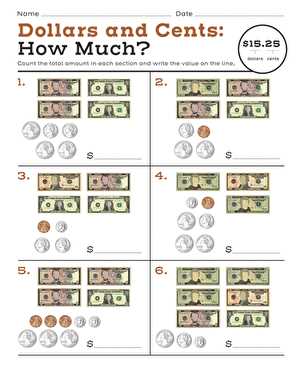 math worksheets on money