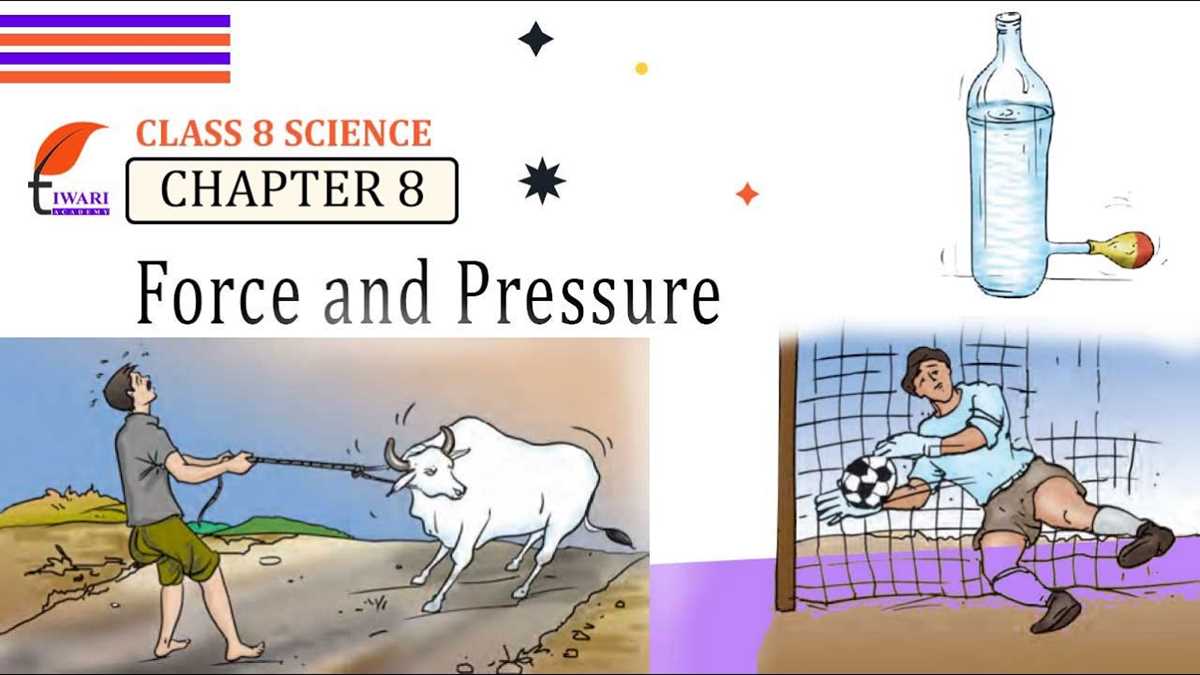 force and pressure worksheet class 8