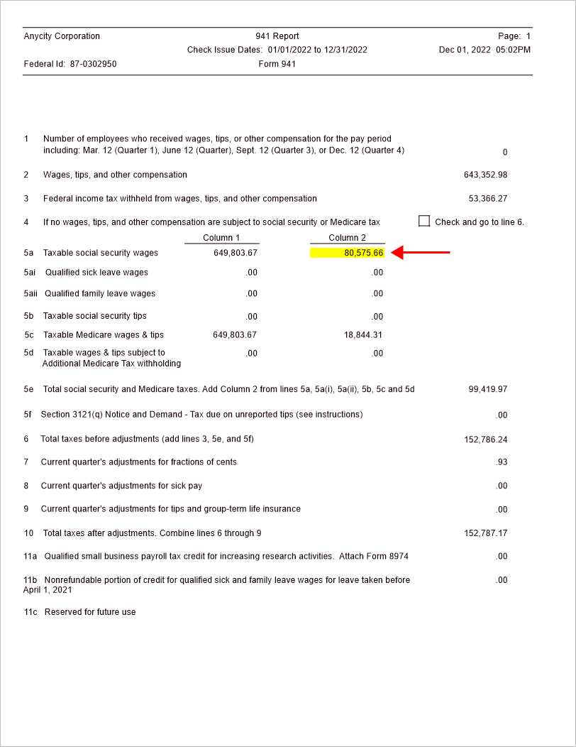 form 941 worksheet 4