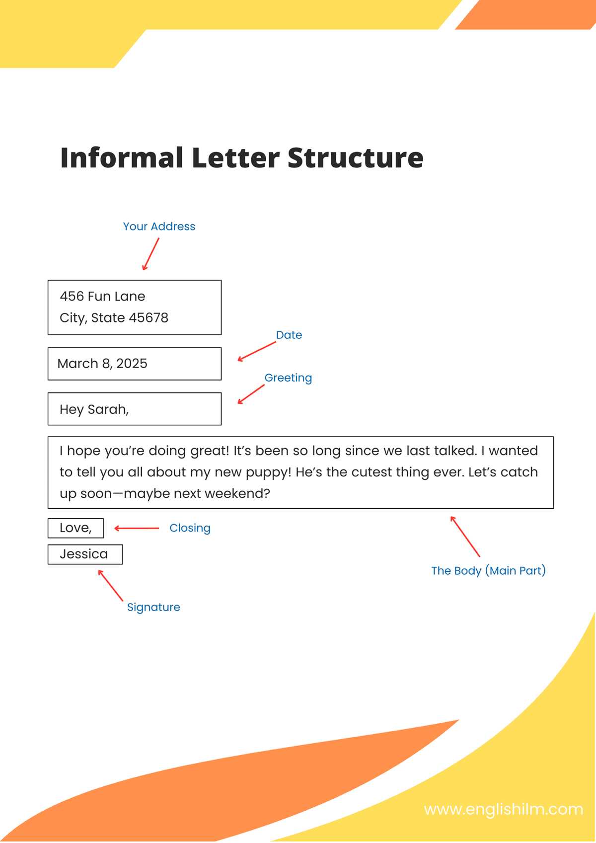 formal and informal letter writing worksheets