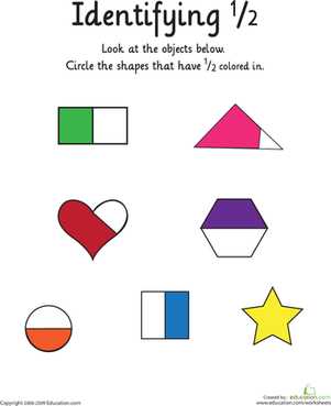 fraction worksheets for grade 2
