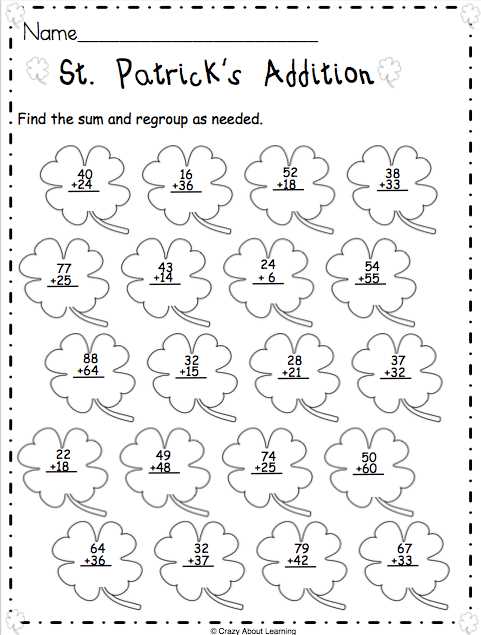 free addition with regrouping worksheets