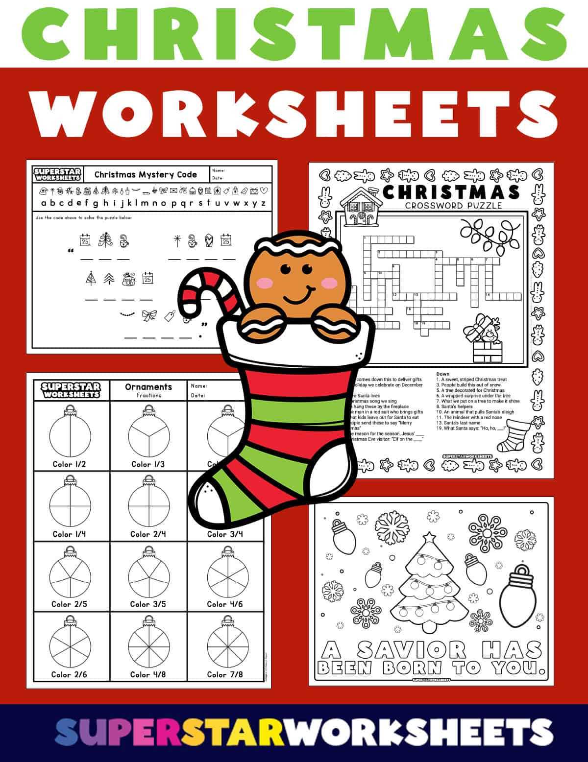 free christmas worksheets