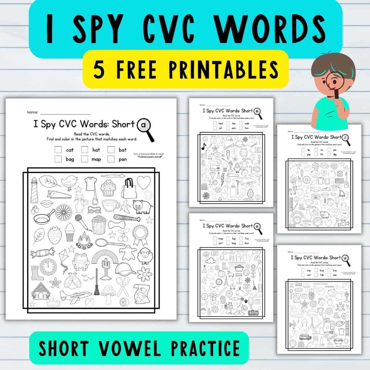 free cvc words worksheets
