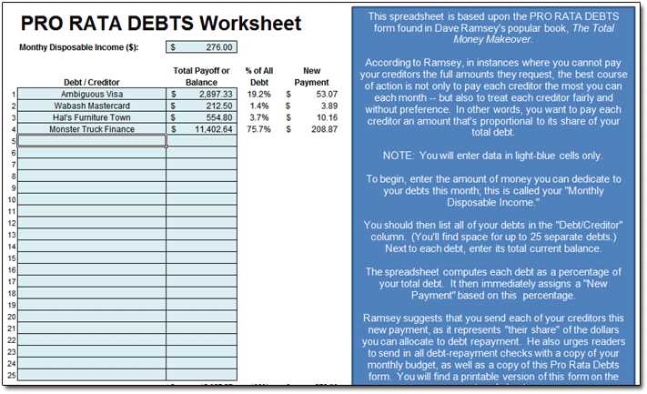 free dave ramsey budget worksheet