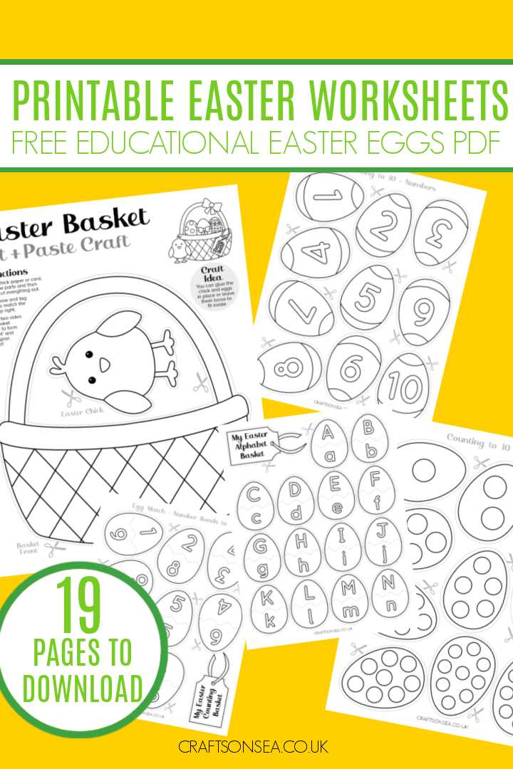 free easter worksheets for preschool