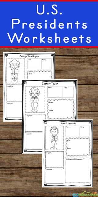 free george washington worksheets