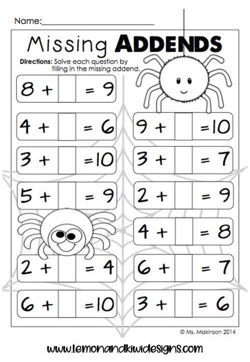 free math halloween worksheets