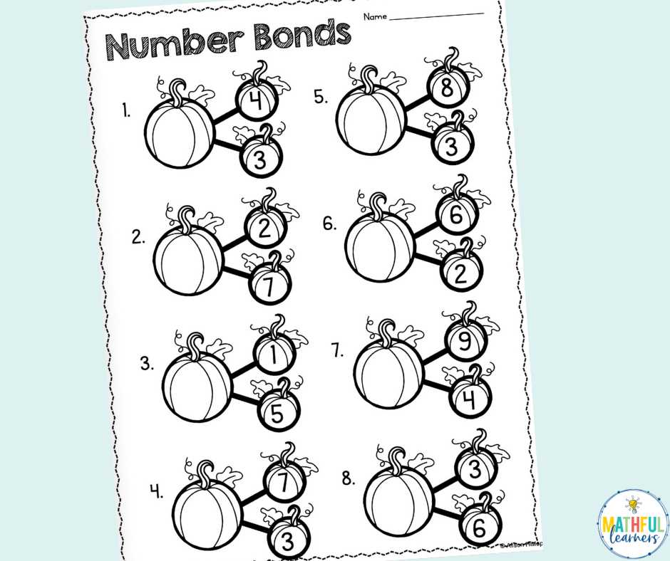 free number bond worksheets