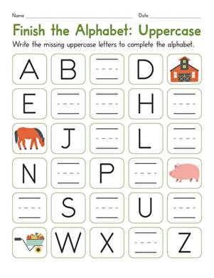 free preschool letter worksheets