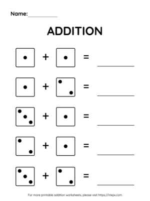free printable addition worksheets
