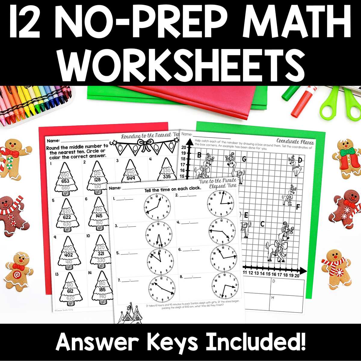 free printable christmas maths worksheets