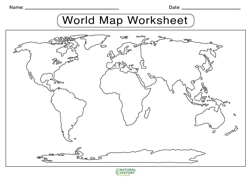 free printable continents worksheet