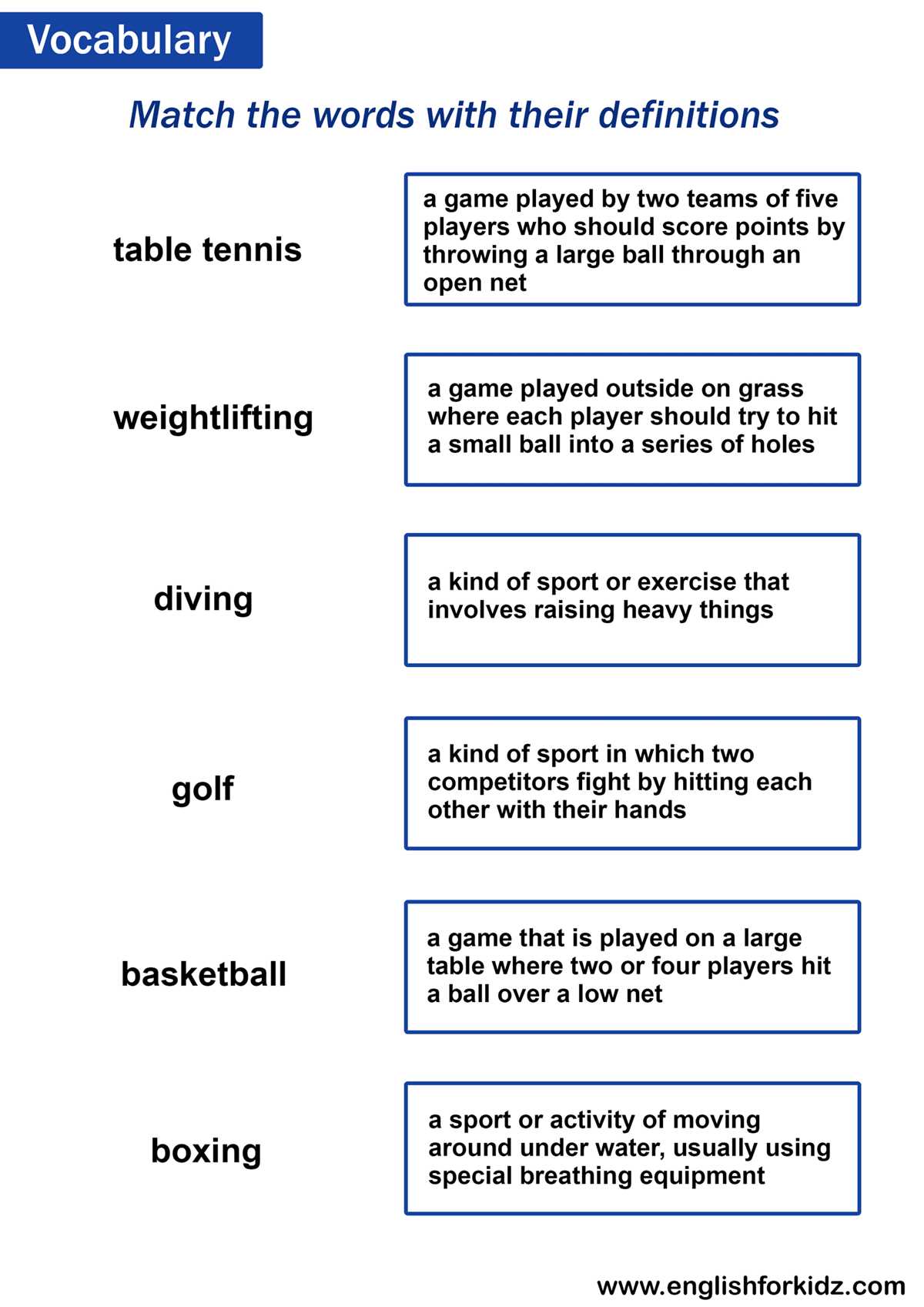 free printable exercise worksheets