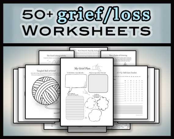 free printable grief worksheets for adults
