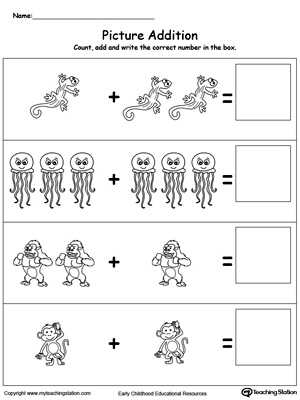 free printable kindergarten math worksheets addition