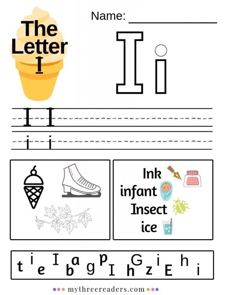 free printable letter i worksheets for kindergarten