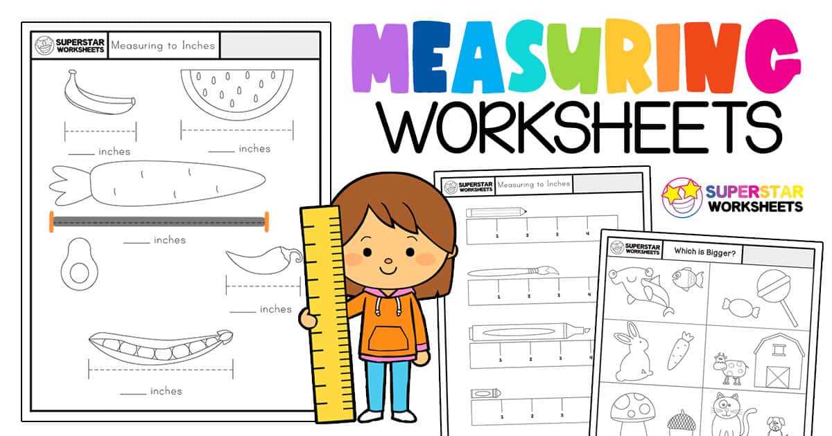 free printable measurement worksheets
