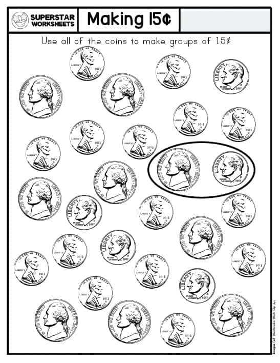 free printable money worksheets kindergarten