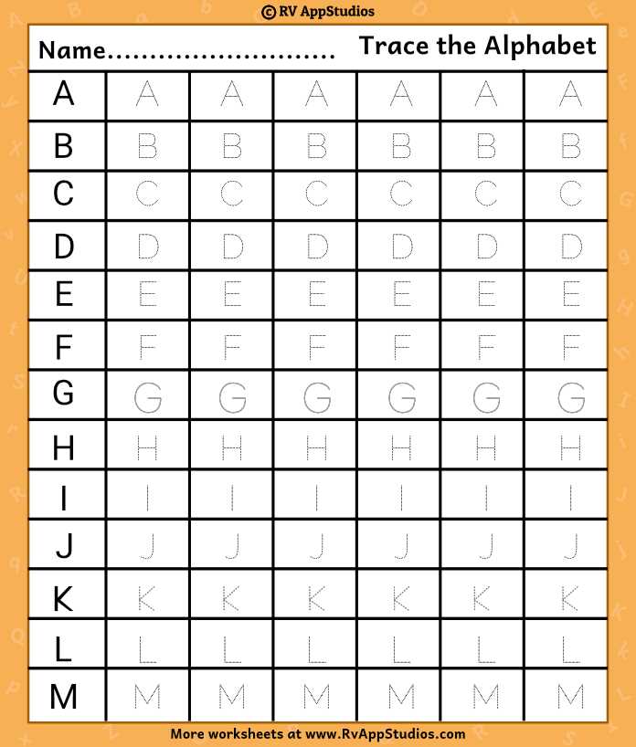 free printable preschool alphabet worksheets